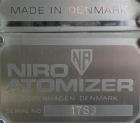 Used Niro Atomizer Mobile Minor Spray Dryer, 316 Stainless Steel. Approximately 1 to 7 kilograms an hour (2.2 to 15.4 pounds) water evaporation capacity. Electrically heated chamber 32