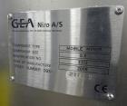 Used- GEA Niro Mobile Minor Spray Dryer, Model 2000, 316 Stainless Steel.