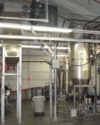 Used Niro/Bowen #1 Tower Gas Heated Spray Dryer, 316 stainless steel. Approximately 30'' diameter x 74' straight side x 36'' coned bottom chamber. Inlet air temp 500 deg C maximum. Airflow 250 cfm at...