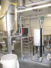 Used Niro/Bowen #1 Tower Gas Heated Spray Dryer, 316 stainless steel. Approximately 30'' diameter x 74' straight side x 36'' coned bottom chamber. Inlet air temp 500 deg C maximum. Airflow 250 cfm at...