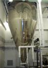 Used Niro Pharma spray dryer, model PSD-4, all stainless steel construction. The dryer is rated for 62 Kilos/ hour - 30% Solids.  Includes supply fan, process heater, receiver, condenser, primary cyc...