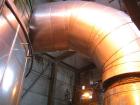 Used Niro Spray Dryer. Material of construction is stainless steel. Capacity 5 tons per hour. 34.13' diameter x 42.25' high (10500 mm x 13000 mm high). Atomizer head. Power supply is 500 volt/50 cycl...