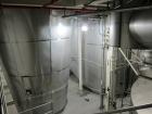 Used Niro Spray Tower Dryer. Originally designed for 12,500 pounds / hour of water evaporation. The dryer capacity was increased to 15,000 pounds / hour at 65,000 SCFM of air flow.  The Dryer is constructed of 316 L Stainless Steel. The dryer is a Standard Tall Form Dryer equipped with an integral static Fluid Bed Dryer and external Vibratory Fluid Bed Cooler. Both beds have heaters and the VFB also had a Cooler. The Dryer was equipped with fines return and agglomeration capabilities as an opti
