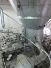 Used Niro Spray Tower Dryer. Originally designed for 12,500 pounds / hour of water evaporation. The dryer capacity was increased to 15,000 pounds / hour at 65,000 SCFM of air flow.  The Dryer is constructed of 316 L Stainless Steel. The dryer is a Standard Tall Form Dryer equipped with an integral static Fluid Bed Dryer and external Vibratory Fluid Bed Cooler. Both beds have heaters and the VFB also had a Cooler. The Dryer was equipped with fines return and agglomeration capabilities as an opti