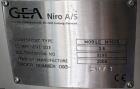 Used GEA Niro A/S Mobile Minor 316 Stainless Steel Spray Dryer. Componentsize 0.8, ID# 3295, Order# 093-2147-1, Year 2008. With 2 fluid bottomnozzle, cyclone, blower, ladder, filter & control panel