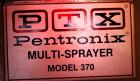 Used PTX Pentronix Multi-Sprayer, Model 370, Stainless Steel. Electrically heated chamber 39