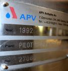 Used APV Pilot Spray Dryer, Type PSD-52 Basic Plant, 316 Stainless Steel.