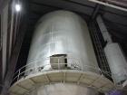 USED: Sacmi spray dryer, model ATM 36. Approximately 14' diameter x20' high with 10' cone. Still installed inside. Year 1999.