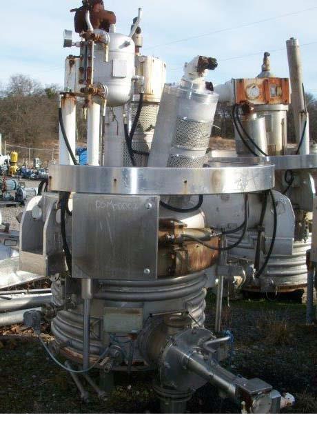 Used- 3V Inc Cogeim Agitated Jacketed Vacuum Hastelloy Pan Dryer