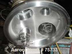 USED: Guedu /Jaygo pan dryer, model 90 N0/P0, 316L stainless steel product contact areas. Nominal capacity 104 liters (3.7 cu ft). Vessel 21-5/8" diameter x 18-1/8" deep, rated FV at 330 deg F, fully...