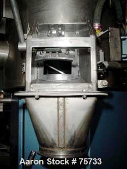 USED: Guedu /Jaygo pan dryer, model 90 N0/P0, 316L stainless steel product contact areas. Nominal capacity 104 liters (3.7 cu ft). Vessel 21-5/8" diameter x 18-1/8" deep, rated FV at 330 deg F, fully...