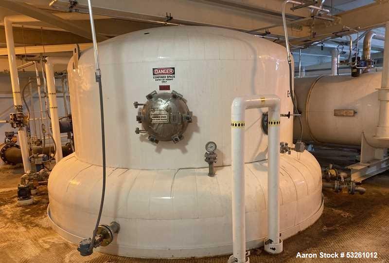 Used 316L Stainless Steel Vacuum Pan with 1,796.7 Sq. Ft. Heating Surface – Silver Engineering Works Steam Calandria System