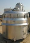 USED: Guedu pan dryer, Hastelloy C-22 contact areas. 1500 to 3000 liter working capacity, 4500 liter total. Vessel is 82