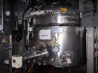 USED: Cogeim hastelloy pan dryer, model D-571. Total volume 377.29 gallons. Total surface area 73 sq ft/6.78 sq m. Shell sur...