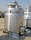 USED: Guedu pan dryer, Hastelloy C-22 contact areas. 1000 to 2000 liter working capacity, 3000 liter total. Vessel is 68