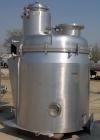 USED: Guedu pan dryer, Hastelloy C-22 contact areas. 1000 to 2000 liter working capacity, 3000 liter total. Vessel is 68