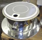 Used Sweco Pharmasep Lab Filter Dryer, Model PH12, 316 Stainless Steel. Sanitary design. Batch capacity dry solids bases 0.9 to 6.5 pounds, pressure rating 30 psi, product screen nominal diameter are...