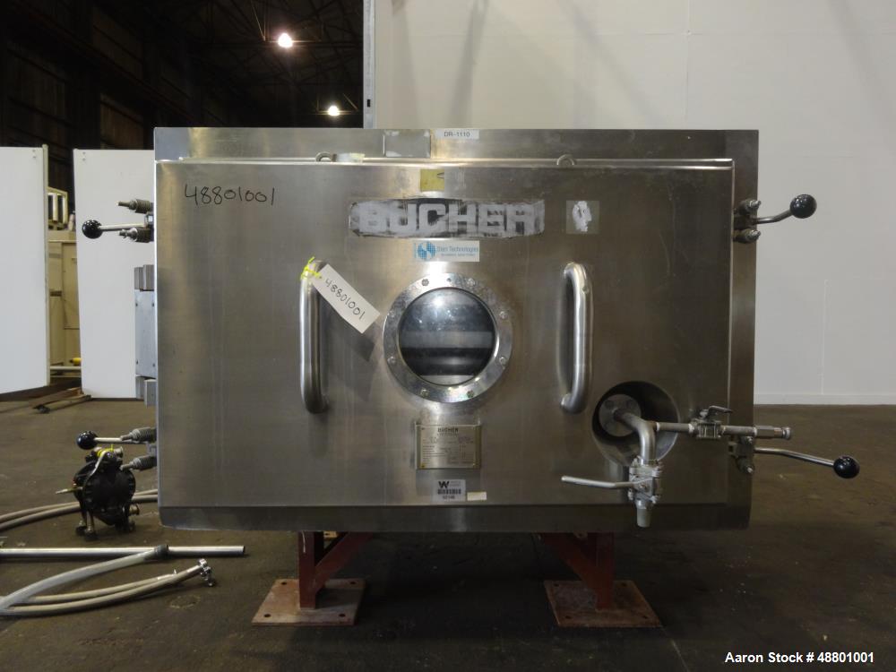 Used Bucher Guyer Vacuum Shelf Dryer, Type VTS E1 3m2