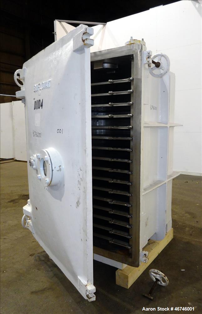 Used- Buflovak Vacuum Shelf Dryer, Approximately 196 Square Feet.