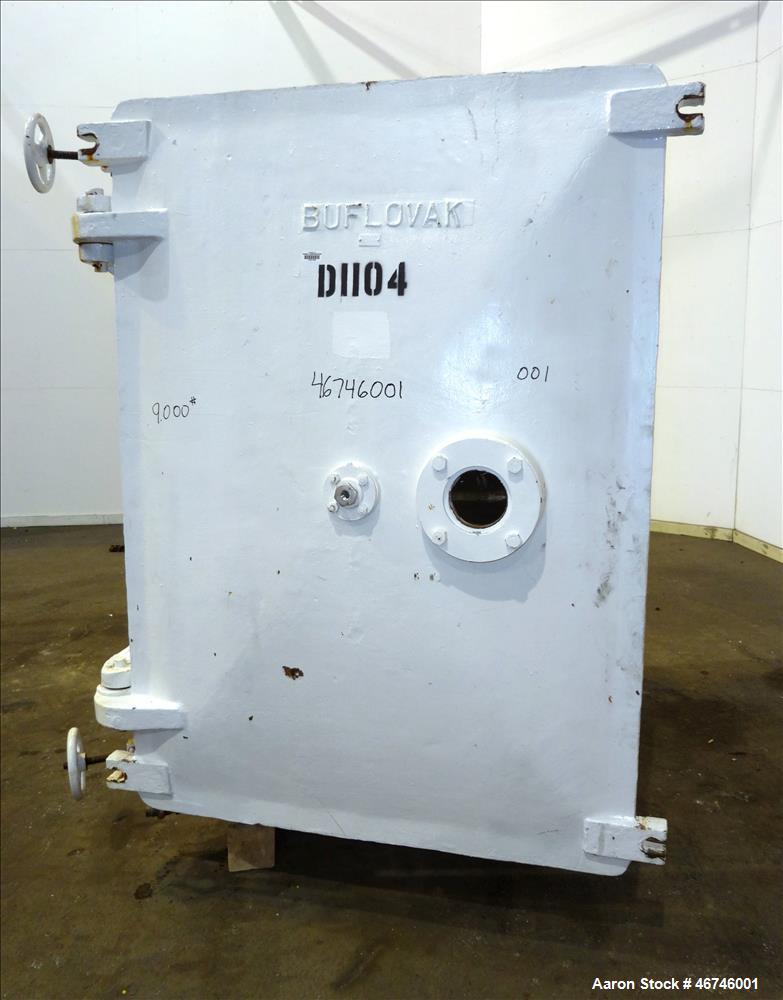 Used- Buflovak Vacuum Shelf Dryer, Approximately 196 Square Feet.