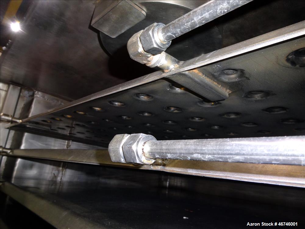Used Buflovak Vacuum Shelf Dryer, Approximately 196 Square Feet.
