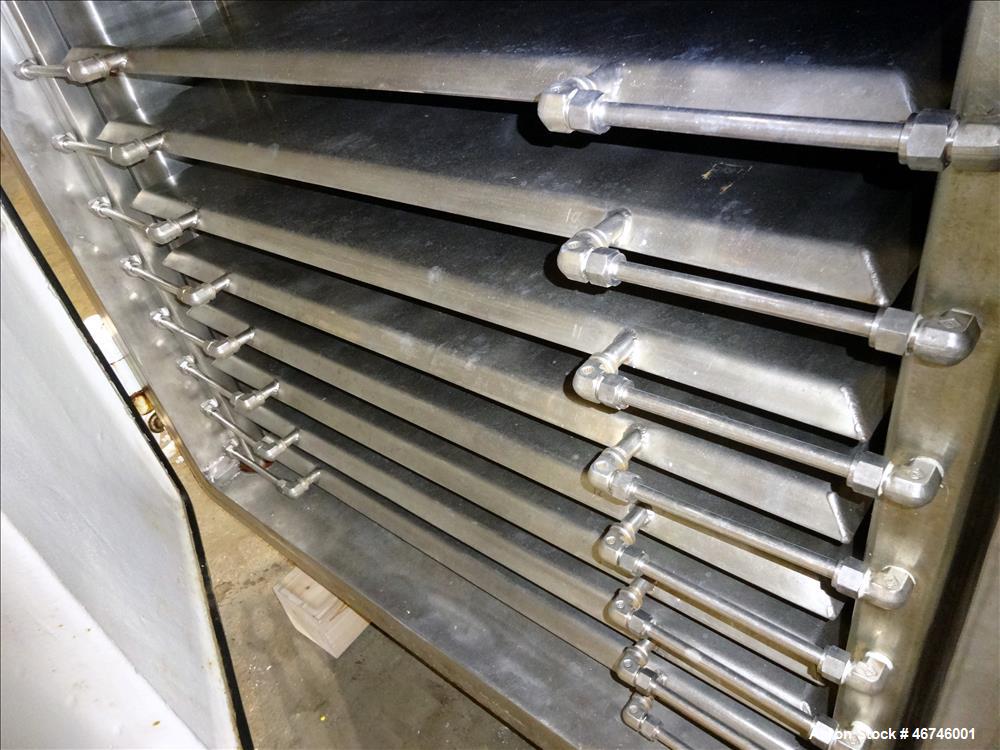 Used- Buflovak Vacuum Shelf Dryer, Approximately 196 Square Feet.