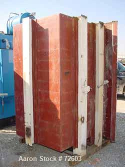 USED: Devine vacuum shelf dryer, approx 185 sq ft surface area, castaluminum. Unit has 17 heated shelves (16 usable) 42" wide x 42" deepon 3-1/2" spacing. Chamber is 43" wide x 77" tall x 48" deep. H...