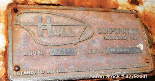 Used Hull Vacuum Shelf Dryer, Model 10GS20, Approximately 350 Square Feet. (19) 309 Stainless U stamped jacketed shelves 44" wide x 58-3/4" deep x 1" thick rated 50 psi at 300 deg.f.. 3-1/4" Spacing ...
