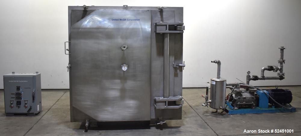 Pre-Owned United McGill Vacuum Shelf Dryer – 18 Shelves, Full Vacuum