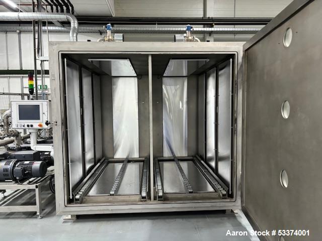 Unused Diener Vacuum Shelf Dryer – Nano-AL-PCCI | 445 Sq. Ft. | Full Vacuum | Stainless Contact | Pumps & Control | 2020