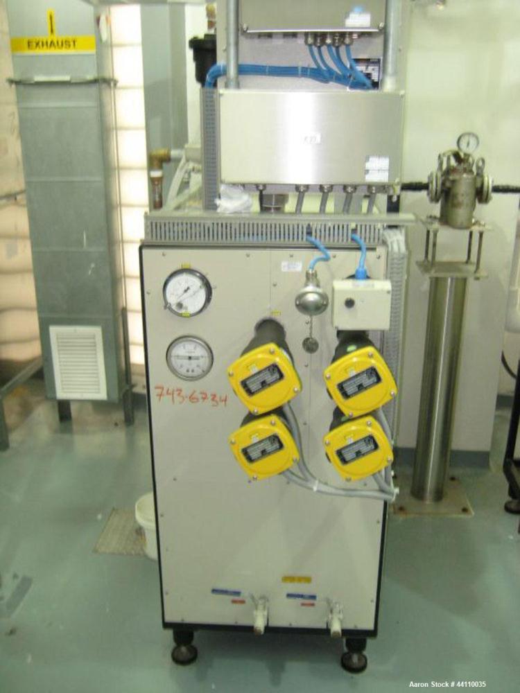 Used Pink Thermosysteme Gmbh Vacuum Tray Dryer, Approximate 110 Square Feet, Model VT-1100-950-1550-10, Stainless Steel. Chamber rated 4 Bar (60 PSI)/Full Vacuum. (9) 316L Trays approximate 43" x 37"...