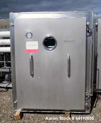 Used- Pink Thermosysteme Gmbh Vacuum Tray Dryer, Approximate 110 Square Feet, Model VT-1100-950-1550-10, Stainless Steel. Ch...