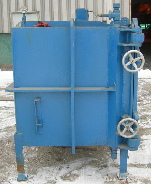 Used Stokes Vacuum Shelf Dryer, Model 138-H, Approximately 97.6 Square Feet, Carbon Steel.(8) 44" Wide x 40" deep x 1" thick jacketed shelves, (1) 304 stainless steel. 4" Spacing between shelves. Jac...