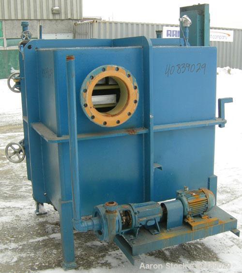 Used Stokes Vacuum Shelf Dryer, Model 138-H, Approximately 97.6 Square Feet, Carbon Steel. (8) 44" Wide x 40" deep x 1" thick jacketed shelves, 4" spacing between shelves. Jacket and shelves rated 50...