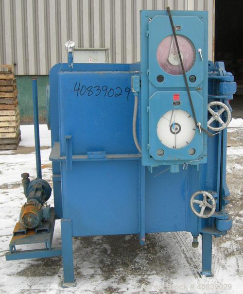 Used Stokes Vacuum Shelf Dryer, Model 138-H, Approximately 97.6 Square Feet, Carbon Steel. (8) 44" Wide x 40" deep x 1" thick jacketed shelves, 4" spacing between shelves. Jacket and shelves rated 50...