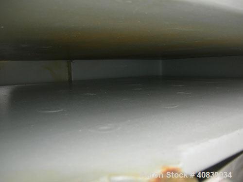 Used Stokes Vacuum Shelf Dryer, Model 138-H, Approximately 97.6 Square Feet, Carbon Steel. (8) 44" Wide x 40" deep x 1" thick jacketed shelves, 4" spacing between shelves. Jacket and shelves rated 50...
