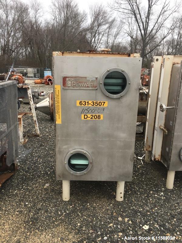 Used- Stokes Model 338-F15, Stainless Steel Vacuum Shelf Dryer.