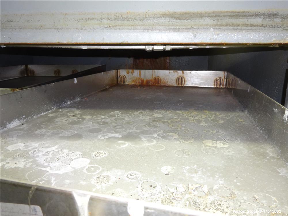 Used Stokes Vacuum Shelf Dryer, Model 338H-8, 97.8 Square Feet, Carbon Steel.