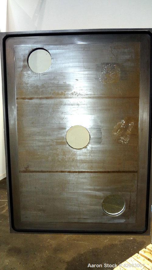 Used Stokes Vacuum Shelf Dryer, Model 338J-22. Approximately 268.8 square feet shelf area, 304 stainless steel. (22) 44" wide x 40" deep x 3/4" thick 304 stainless steel shelves, rated 50 psi at 650 ...