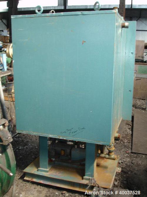 Used United McGill Vacuum Shelf Dryer, Model 3B, approximately 28 square feet, stainless steel. (6) 29" wide x 23 1/2" deep X 3.375" spaced dimple jacketed shelves. Chamber 30" wide x 37" deep x 30" ...