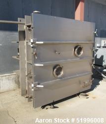 Vacuum Shelf Dryer, Stainless steel. 65-1/2" wide x 65-3/4" tall x 44" deep
