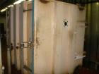 Used:  Vacuum shelf dryer, approximately 451.70 square feet, carbon steel. Two hinged doors with sight glass.