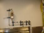 Used Steri Tech Bucher Vacuum Shelf Dryer, Type VTS E13M2, 3 square meter (30 square feet), 316L stainless steel. Halar lined chamber, shelves and door, (4) 41.75