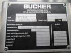 Used Bucher Vacuum Shelf Dryer, Model VTS8MT2. 8 Square meter (86 square feet) shelf area, Hastelloy C276 construction. Internal chamber rated -1/+ 9.5 bar (136.3 psi) at 150 degrees C. 304 Stainless...