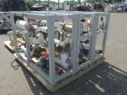 Used Bucher Vacuum Shelf Dryer, Model VTS8MT2. 8 Square meter (86 square feet) shelf area, Hastelloy C276 construction. Internal chamber rated -1/+ 9.5 bar (136.3 psi) at 150 degrees C. 304 Stainless...