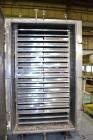 Used Hull Vacuum Shelf Dryer, Model 10GS20, Approximately 350 Square Feet. (19) 309 Stainless U stamped jacketed shelves 44