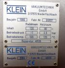 Used- Klein GHS Vakuumtechnik Vacuum Shelf Dryer, Model VTS5