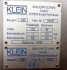 Used Klein GHS Vakuumtechnik Vacuum Shelf Dryer, Model VTS5