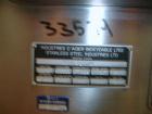 Used Stainless Steel Industries Vacuum Shelf Dryer, 7 square feet, model NO2911, stainless steel. Designed for (3) 18