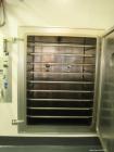 Used Pink Thermosysteme Gmbh Vacuum Tray Dryer, Approximate 110 Square Feet, Model VT-1100-950-1550-10, Stainless Steel. Chamber rated 4 Bar (60 PSI)/Full Vacuum. (9) 316L Trays approximate 43